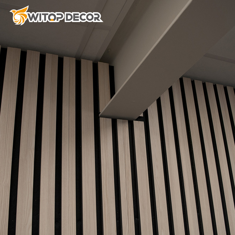 Eco Friendly Natural Oak Acoustic Slat Wall Panel
