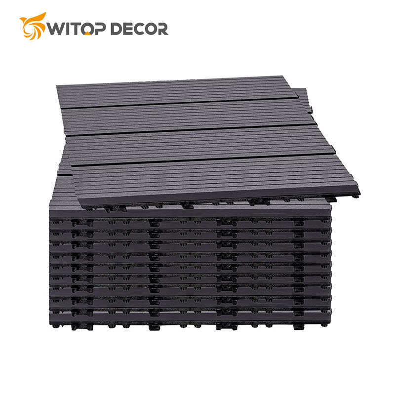 Wood Plastic Engineered Flooring Co-Extrusion Composite WPC No Gap Decking