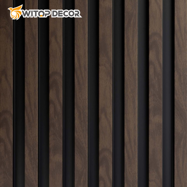 High Density Basic Acoustic Panels Slat Wood Wall Panels for Interior Wall Decor