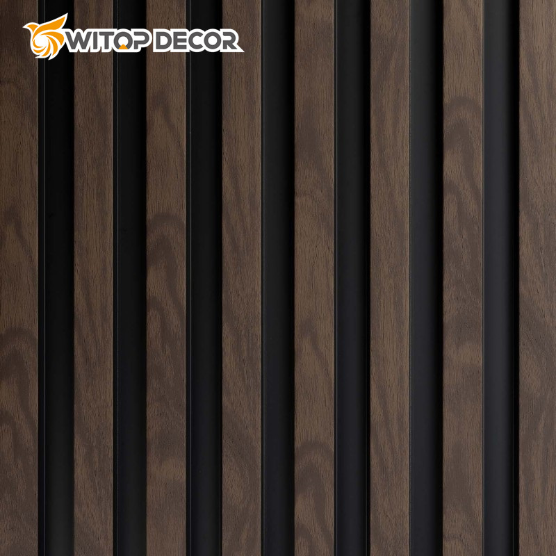 High Density Basic Acoustic Panels Slat Wood Wall Panels for Interior Wall Decor