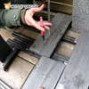 Hollow Balcony Anti-Slip Wood Plastic Composite WPC Co-Extrusion Decking