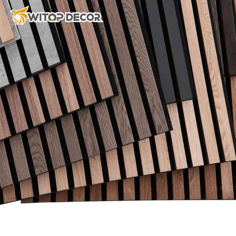 Sound Proof Custom Moisture-Proof Mildew-Proof Wood Slat Acoustical Panels