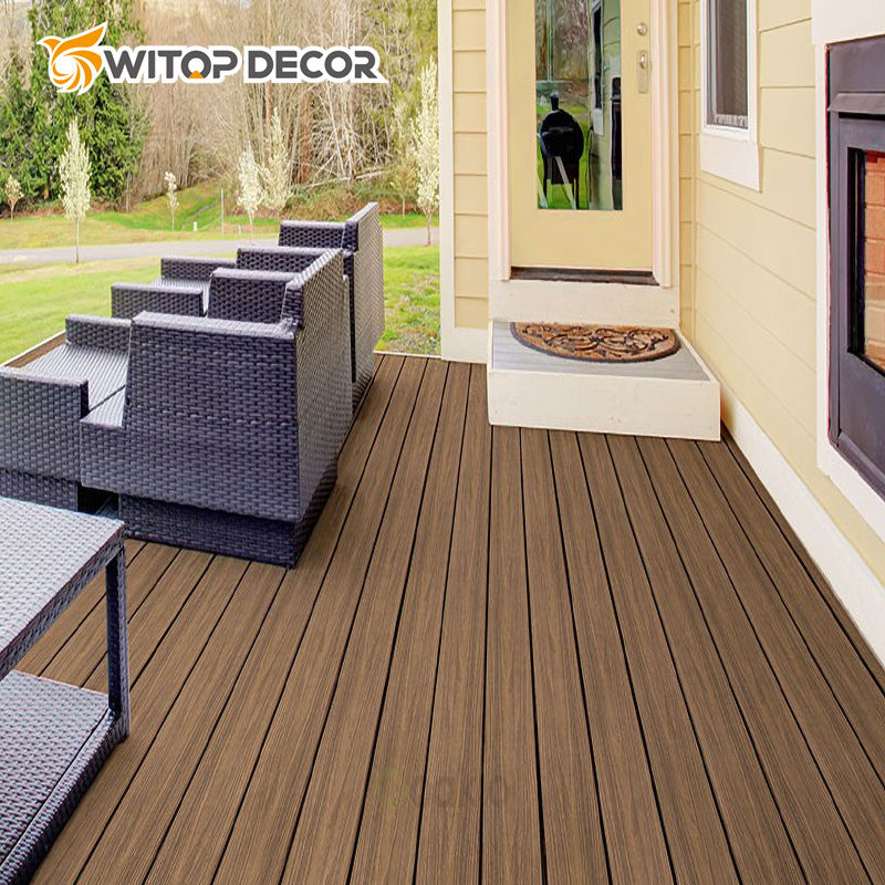 Composite Decking Co-Extrusion WPC Decking Plastic Wood Colors Outdoor Decking