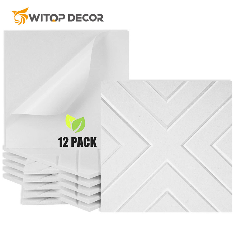 Acoustic Sound Proof Wall Panels Adhesive Polyester Fiber Acoustic Panels