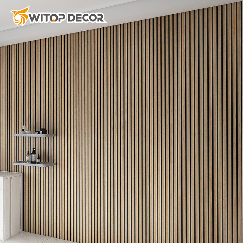 Multifunctional Pet MDF Acoustic Panels Sound Proof Wall Panels Slat Wall Panel