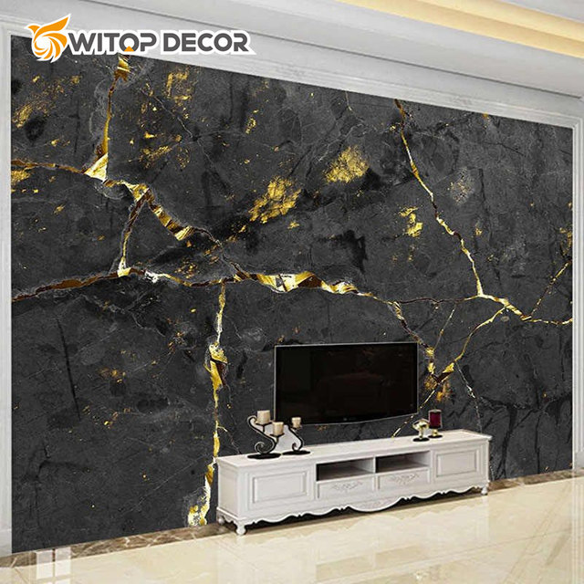 Factory Graphic Design Soundproof High Glossy PVC UV Marble PVC Wall Panels Sheet UV Panel