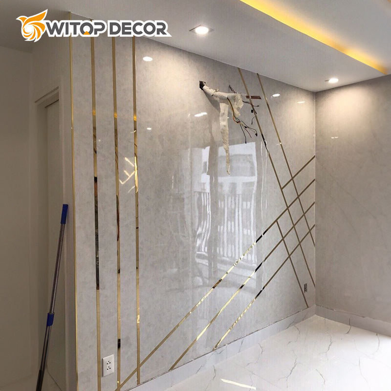 Waterproof Anti-Scratch Luxury Eco-Friendly PVC Marble Sheet for House
