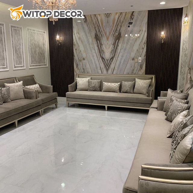 High Glossy UV Panel Hot Sale PVC Marble Sheet 3D Printed for Indoor Decoration