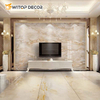 Wooden Design PVC Marble Sheet High Glossy Waterproof UV Surface PVC Marble Sheet