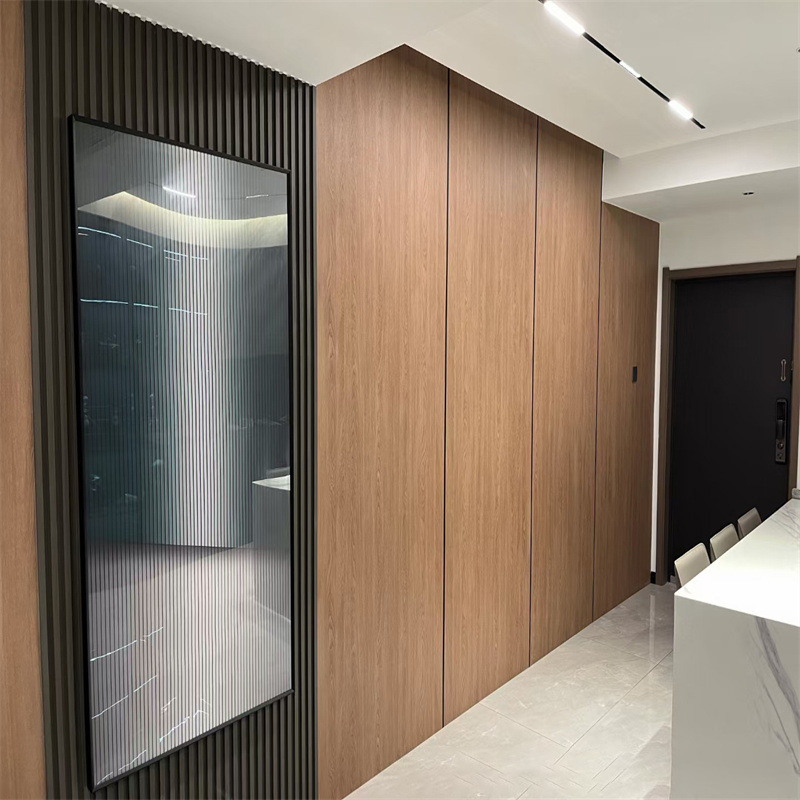 Bamboo Fiber Decorative WPC Wall Panel Indoor Laminated Interior PVC Wall Panel Sheet