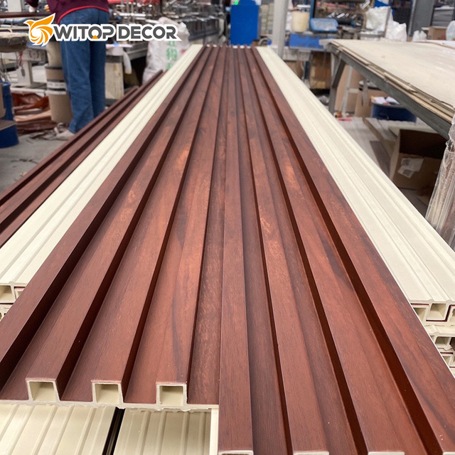 WPC Fluted Panel for Fireplace and Stove Surrounds