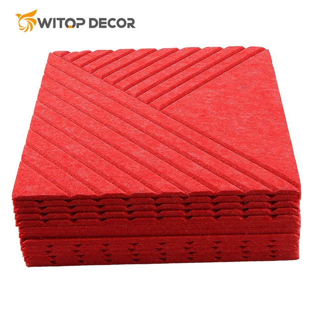Eco-Friendly Polyester Fiber Acoustic Felt Panels for Wall Decoration