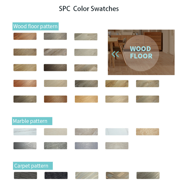No-Formaldehyde Lead Free Virgin Material 4mm Spc Flooring Click Lock Spc Vinyl Flooring Manufacturer in Zhejiang