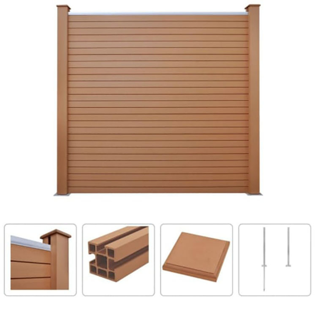 China Wholesale Wood Plastic Composite Zaun Decorative High Strength WPC Decking Fence
