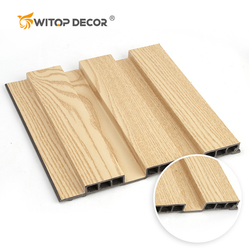 TV Grille Background WPC PVC Fluted Wall Panel for Home Decor