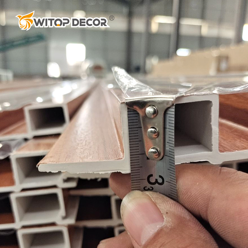 Modern Waterproof Wall Cladding WPC Decorative Outdoor Wall Panel PVC Wood Wall Panel