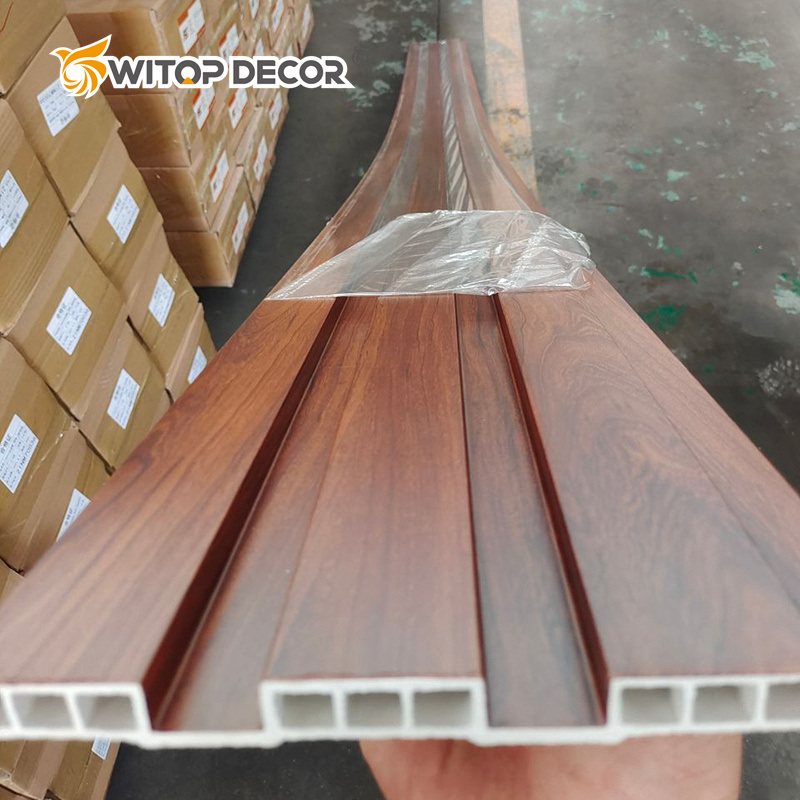 Hot Factory Sale WPC Wall Panels Cladding Boards 6 Wood Tracks Colorful 3D Design for Interior Decoration