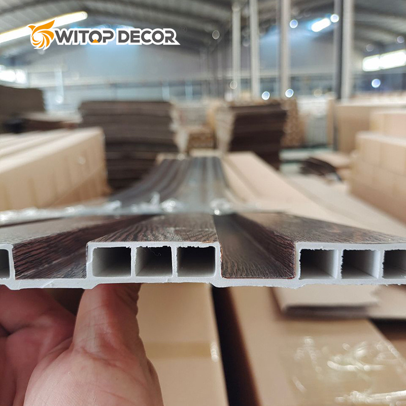 Hot Factory Sale WPC Wall Panels Cladding Boards 6 Wood Tracks Colorful 3D Design for Interior Decoration
