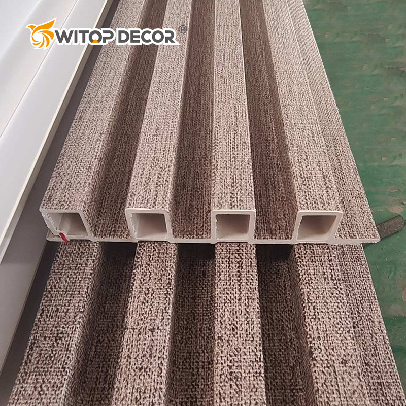 Decorative Solid Wood Plastic Composite Fluted Wall WPC Panel
