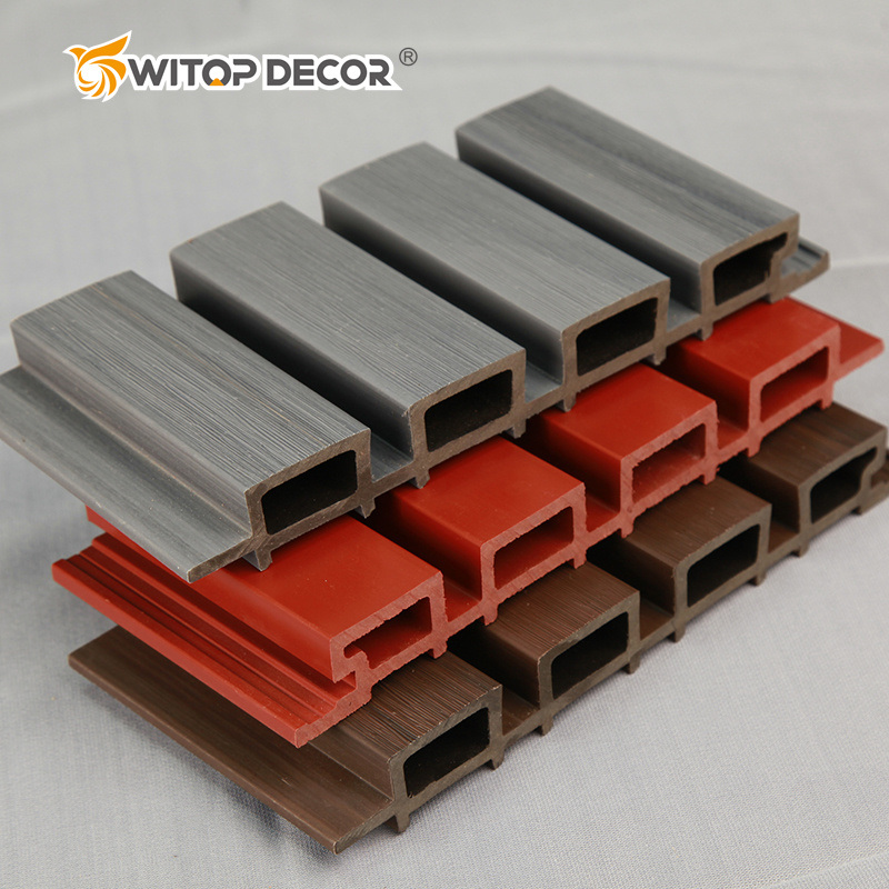 Factory Outdoor Wood Plastic Composite Cladding Fluted Wall Board