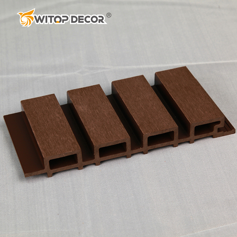 Factory Outdoor Wood Plastic Composite Cladding Fluted Wall Board