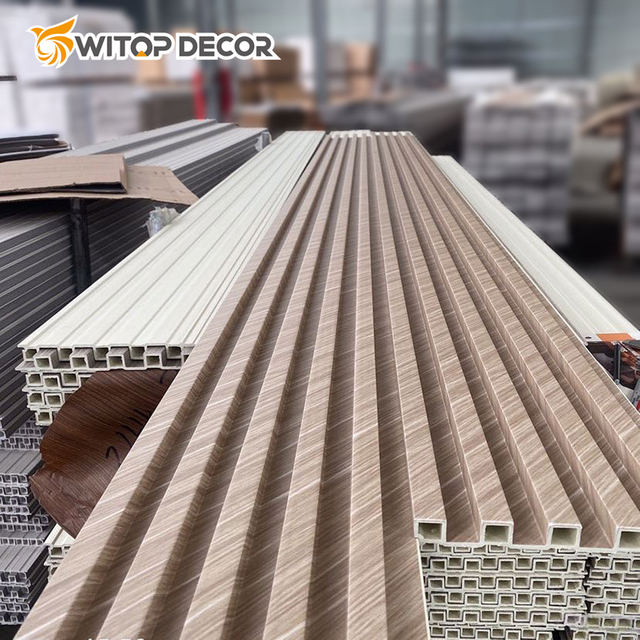 China Wholesale Decorative WPC Wall Panel with Wood Texture