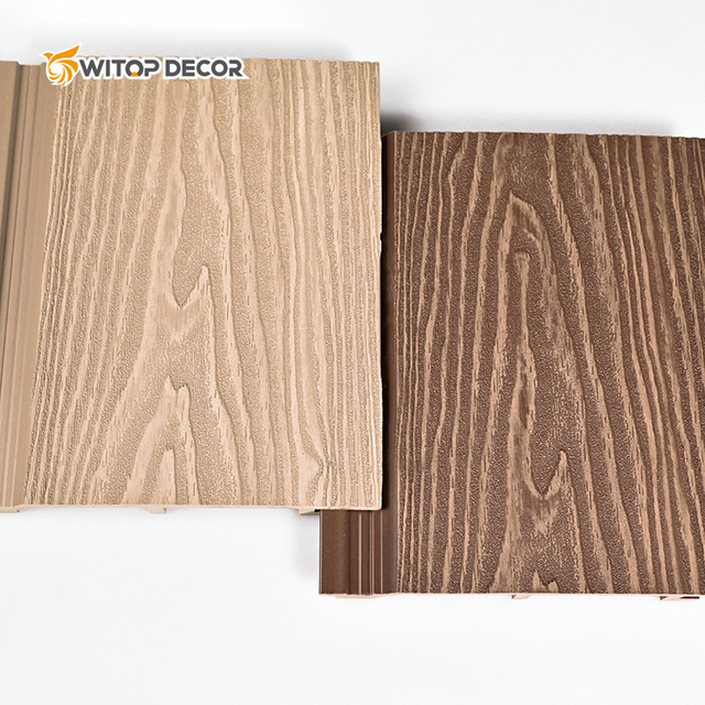 Exterior Wall Decoration 3D Panel WPC Wall Cladding