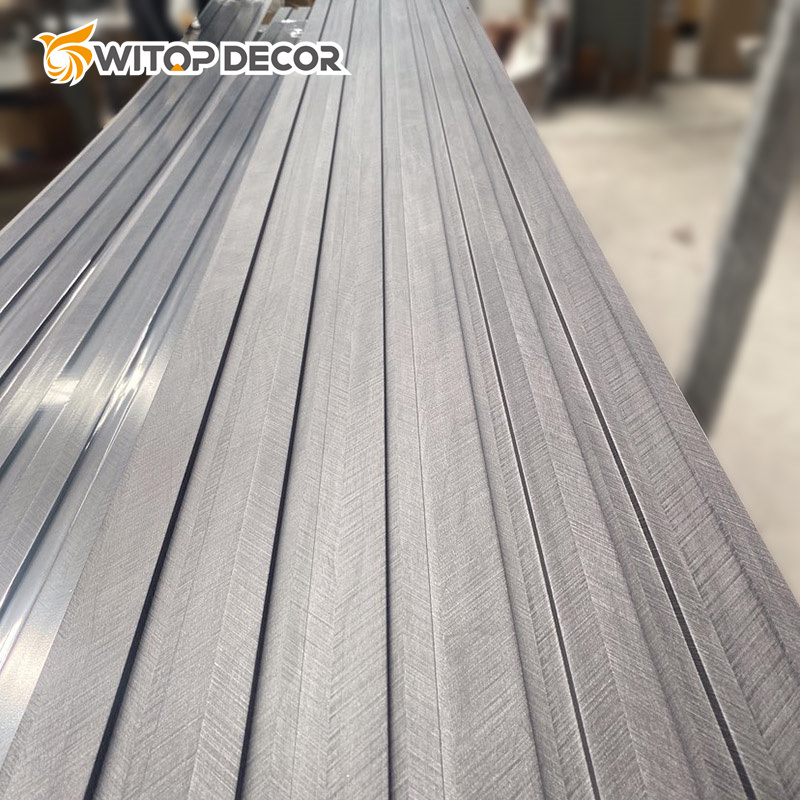 Custom Interior Decorative Strip Wood Alternative WPC Wall Panel