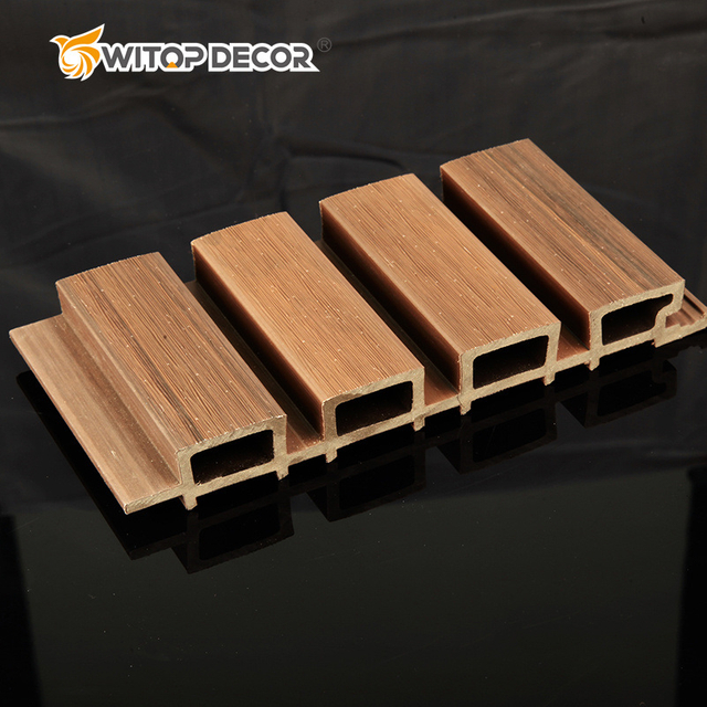 Factory Waterproof WPC Composite Wood Fluted Wall Cladding