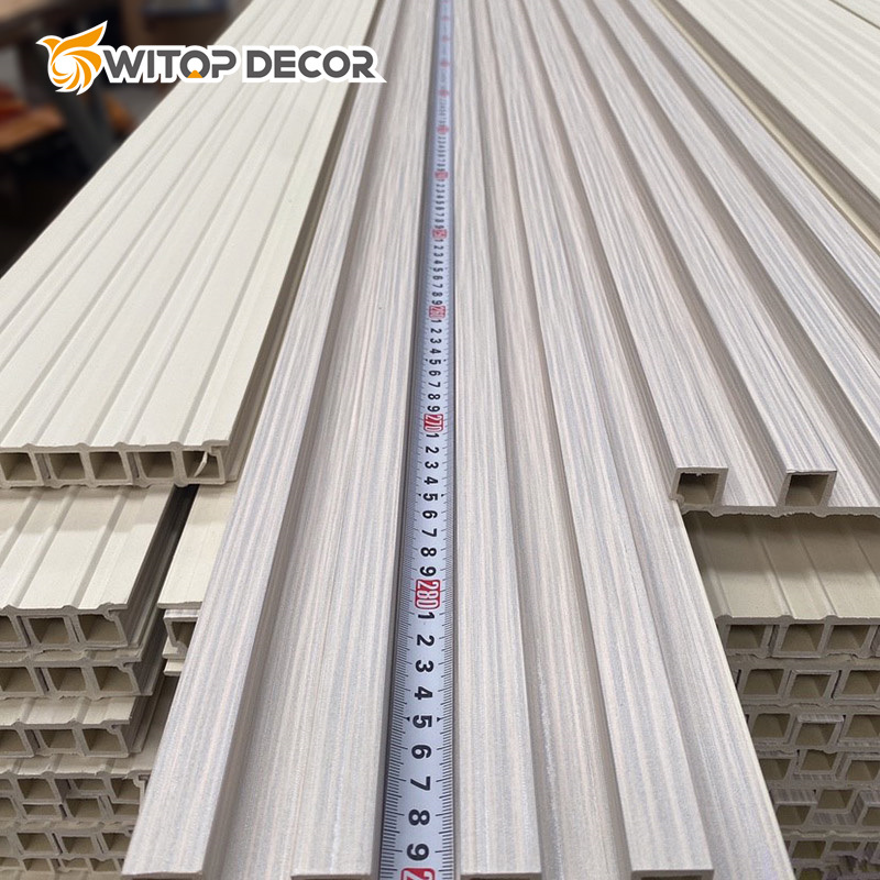 TV Background WPC Fluted Wall Panel Wall Pladding