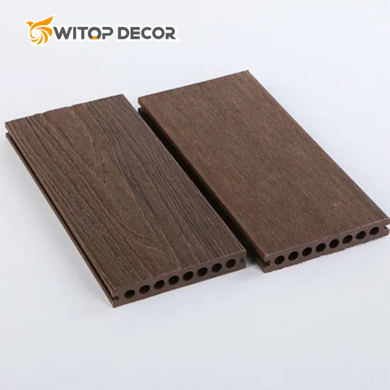Easy Installation Co-Extrusion Capped WPC Decking Garden Flooring