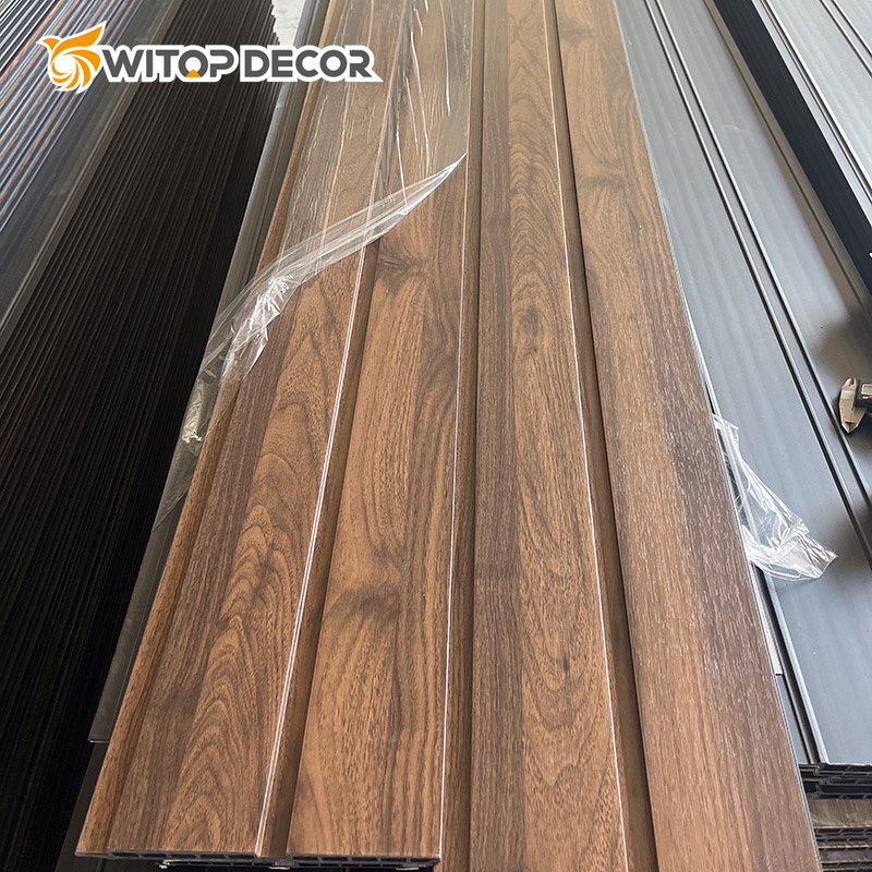 China Supplier Great Wall Laminated WPC Fluted Wall Panels