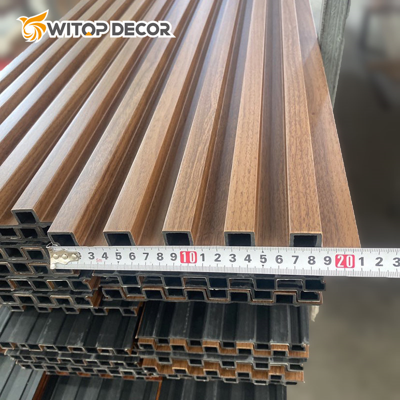 Interior Decorative Easy Install Office Waving WPC Wall Panel