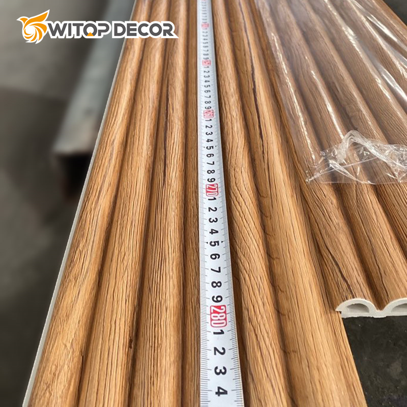 Decorative WPC Wood Plastic Composite WPC 3D Wall Panels