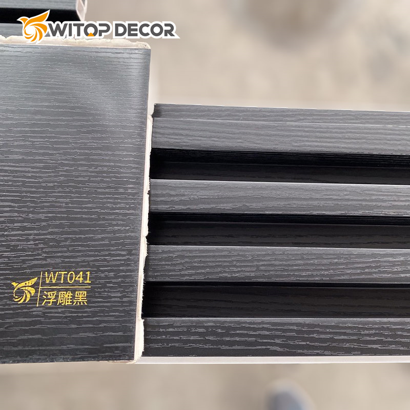 3D Wava Style Wood Plastic Waterproof Sheet WPC Panel for Wall