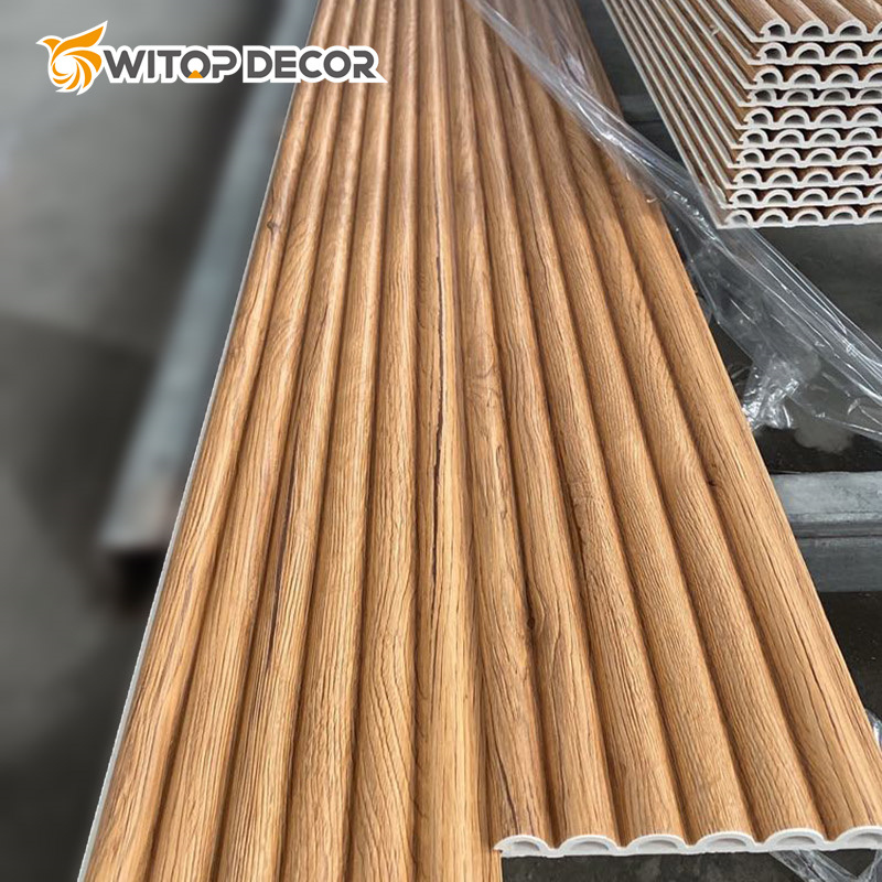 Decorative WPC Wood Plastic Composite WPC 3D Wall Panels