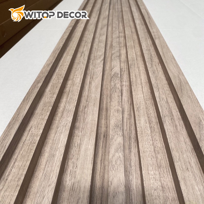 Fluted Wall Panels Waterproof WPC Wall Panel Indoor Decoration