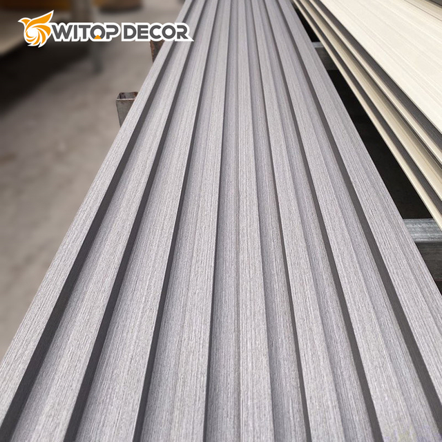 Slat Wood Fiber Interior Laminated WPC Wall Panel