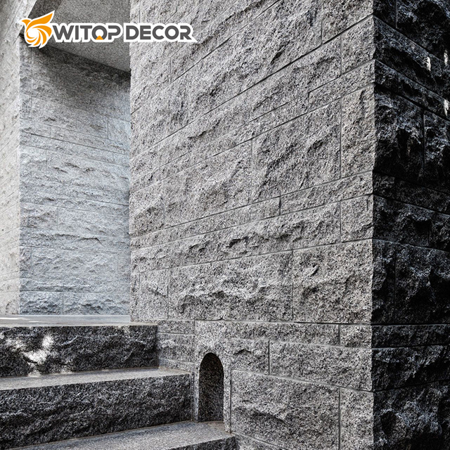 Anti-UV Durable Outdoor Wall Cladding PU Mushroom Stone Panel