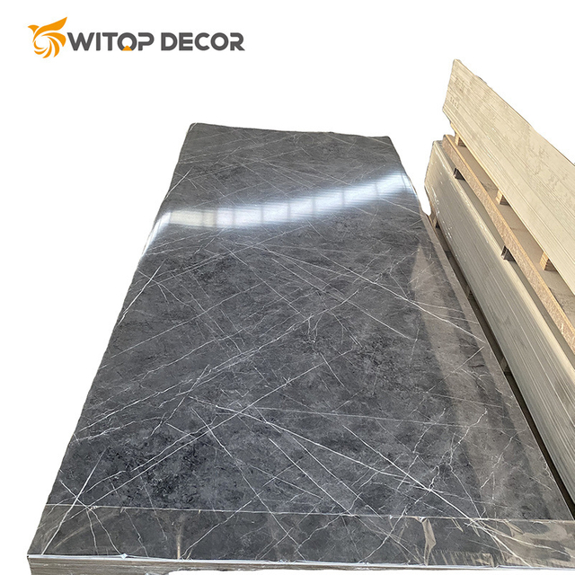Wall Covering PVC Marble Decorative Plastic Sheet UV Panels