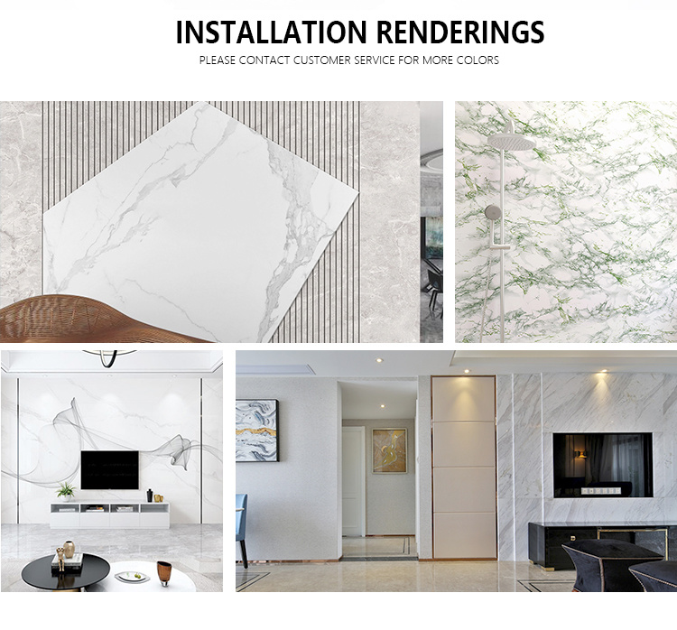 Custom Waterproof 4FT*8FT PVC Marble Design Sheet Plastic Board for Decor