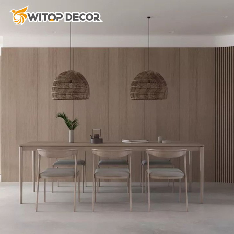 Pet Marbled Bamboo Charcoal Fiber Flat Wall Panel WPC Wood Veneer Wall Panel PVC Foam Board