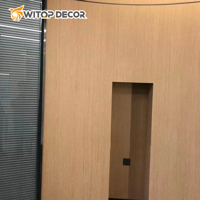 Waterproof Fireproof WPC PVC Felxible Wall Panel Bamboo Charcol Wood Veneer Seamless Wall Board