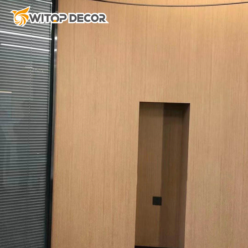 Waterproof Fireproof WPC PVC Felxible Wall Panel Bamboo Charcol Wood Veneer Seamless Wall Board