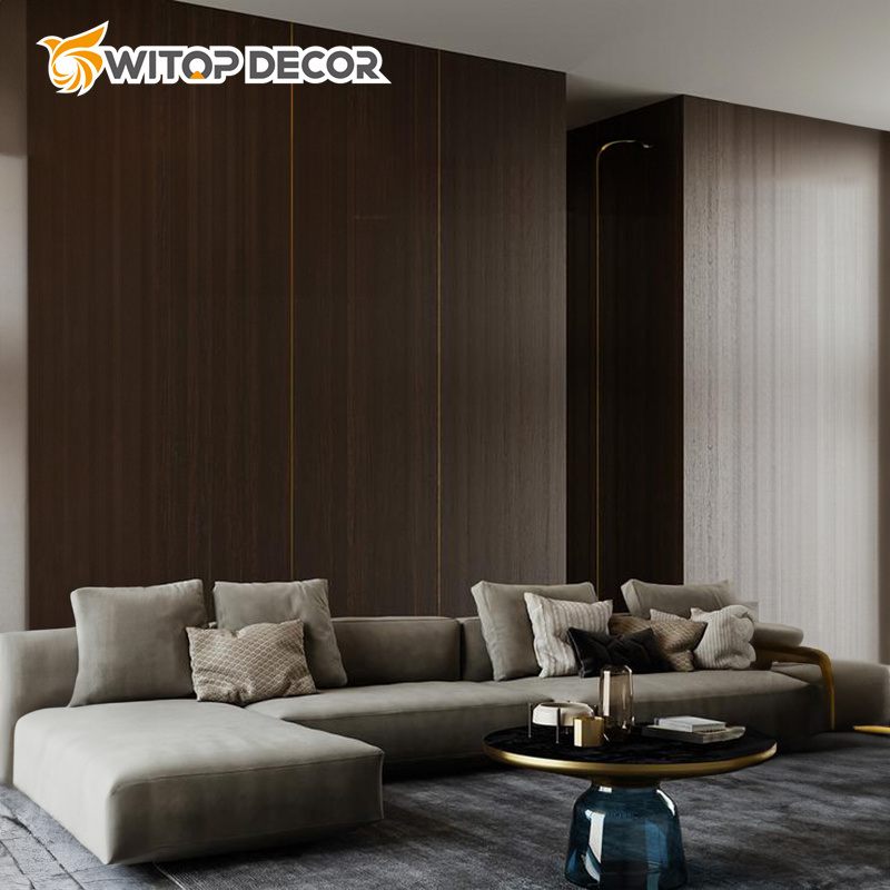 Factory Mirror Colours Wood Veneer Charcoal Panel Bamboo Charcoal Wood Veneer