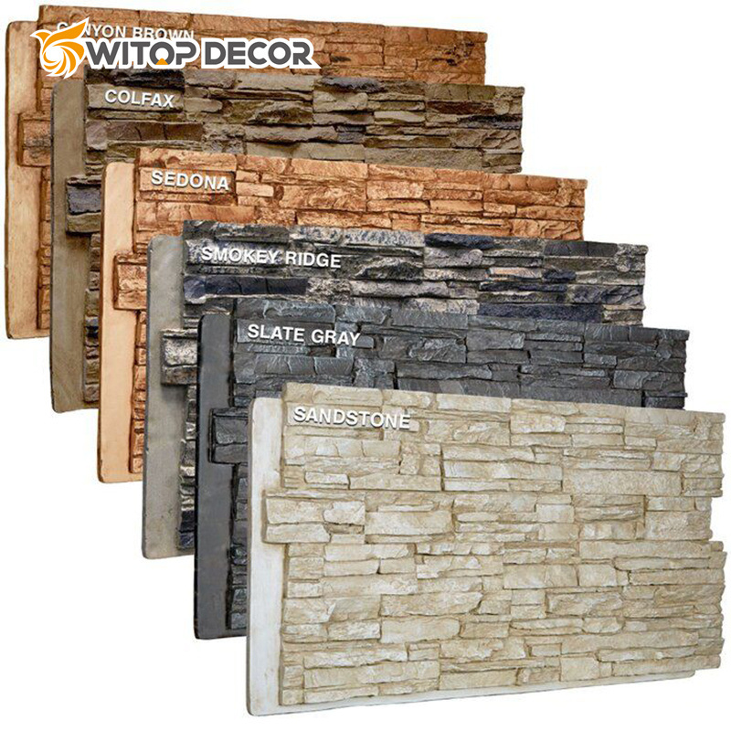 Interior and Exterior Wall Panel PU Foam Stone