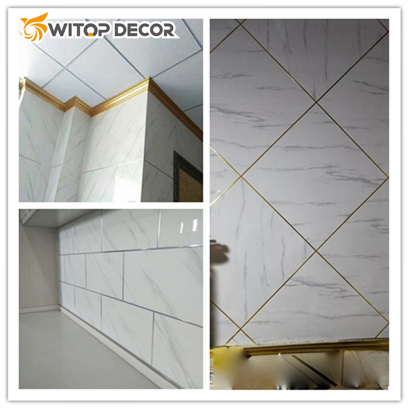 Home Interior Decorative 1.22X2.8m PVC Panel 3D Printed UV Marble Sheet