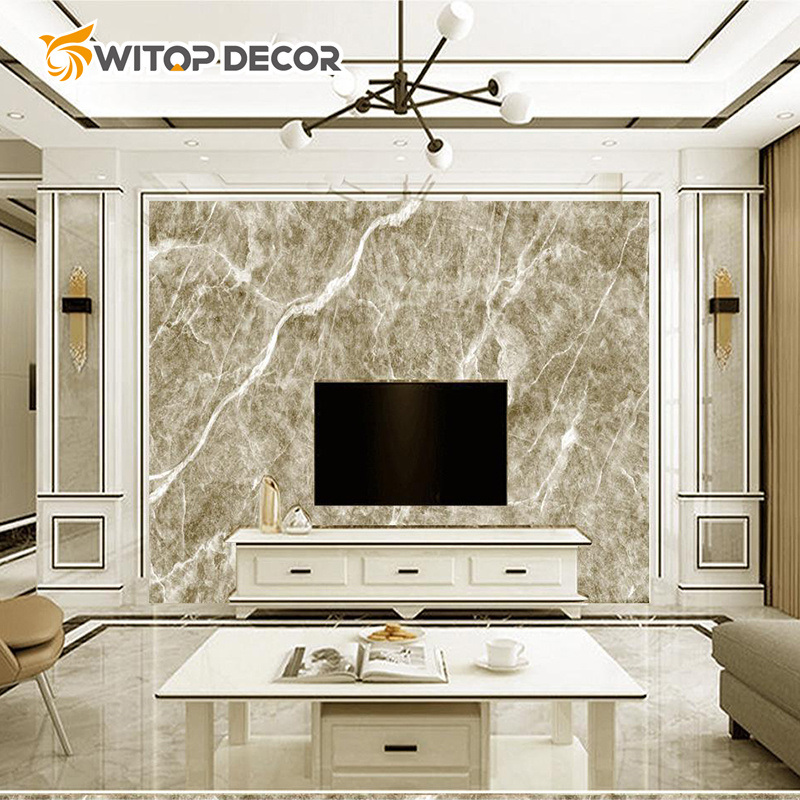 3mm White Marble Board PVC UV Marmol Marble Sheet
