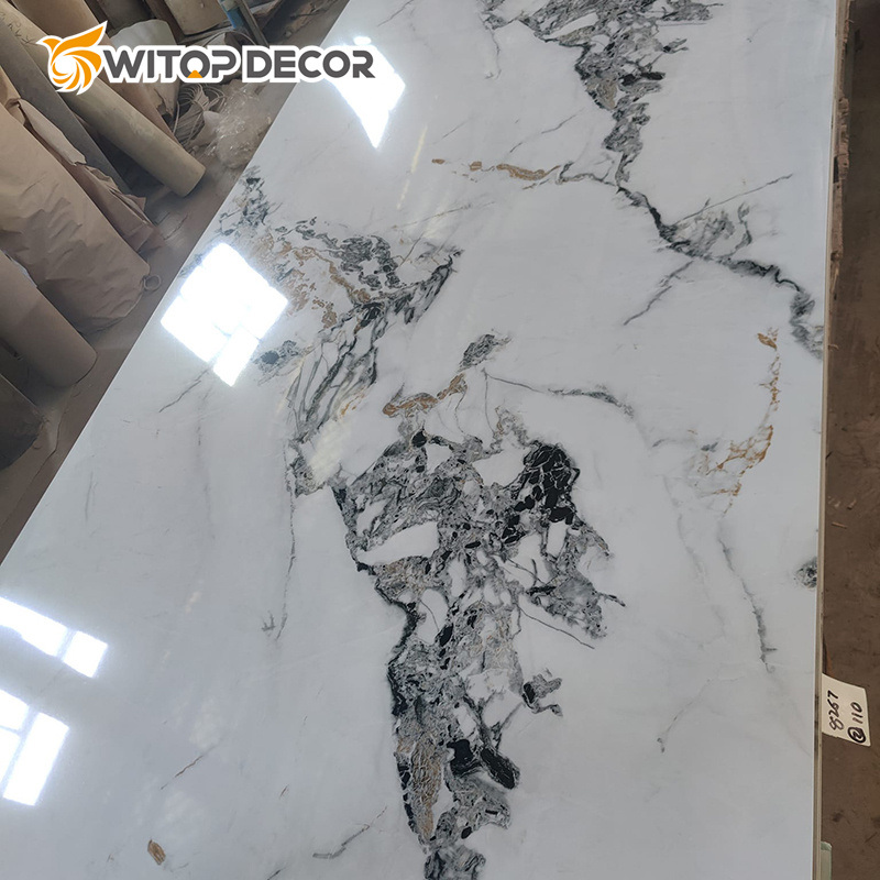 3mm 1220*2440 UV Sheet for Wall Decoration UV Panels Marble Sheet PVC