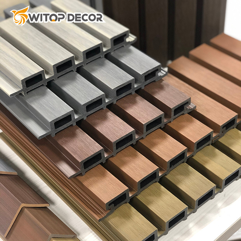 Waterproof Decorative Outdoor WPC Exterior Fluted Wall Panel WPC Wall Cladding